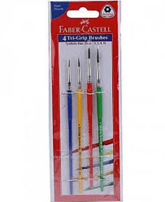 Picture of Faber Castell - Set of 4 Round Tri Grip Brushes