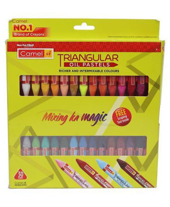 Picture of Camel Triangular Oil Pastel - 30 Shades