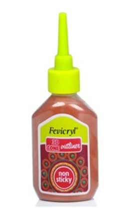 Picture of Fevicryl 3D Cone Outliner - Pearl Metallic Copper- 20ml