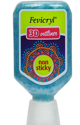 Picture of Fevicryl Non-sticky 3D Cone Outliner - Blue - 20ml