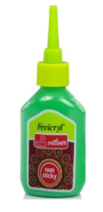 Picture of Fevicryl Non-sticky 3D Cone Outliner - Light Green - 20ml