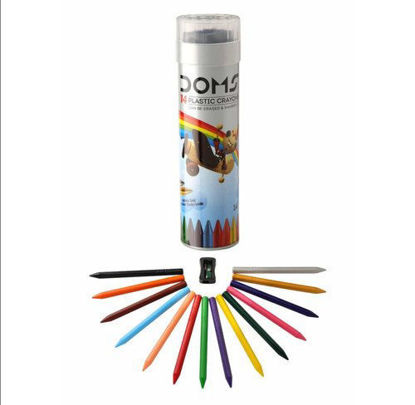 Picture of Doms Plastic Crayons 14 Shades