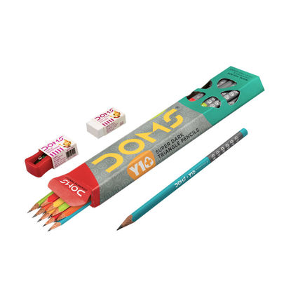 Picture of Doms Extra Dark  Y1+ Pencil - Packof 10 Pc.
