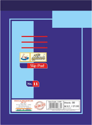 Picture of Hans Notebook (Ruled Slip Pad) No. 11 - 92 X 123mm - 80 Sheets