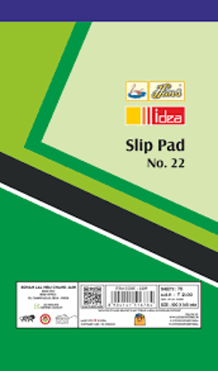Picture of Hans Notebook [Plain (both side)Slip Pad] No. 22 - 100 X 165mm - 80 Sheets
