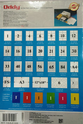 Picture of Oddy A4 Label Sheets