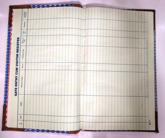 Picture of Visitor Register or Gate Register  No. - 5