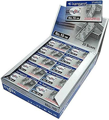 Picture of Kangaro Munix 10 - 1M Stapler Pin (Pack of 20 boxes)