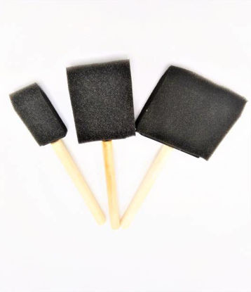 Picture of Sponge Brush Set - Kid's Art Craft Painting Tool - Set of 3 Pc