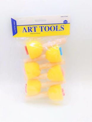 Picture of Children Painting Sponge - Flower Stamp - Pack of 6