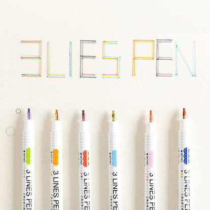 Picture of Three (3) Lines Pen - Set of 6