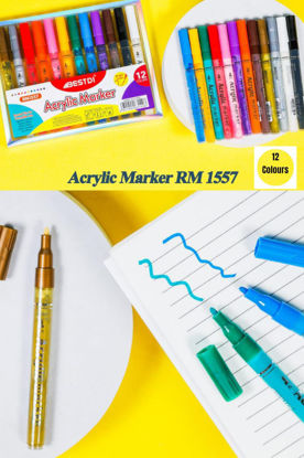 Picture of Acrylic Marker - Set of 12 Pc.