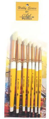 Picture of Hobby Series Hog Hair Stencil Brush Set - Pack of 7 Pc.