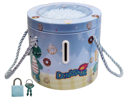Picture of dinosaur piggy bank coin box