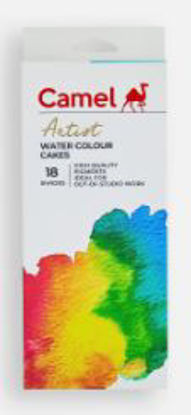 Picture of camel artist watercolor cakes 18 shades